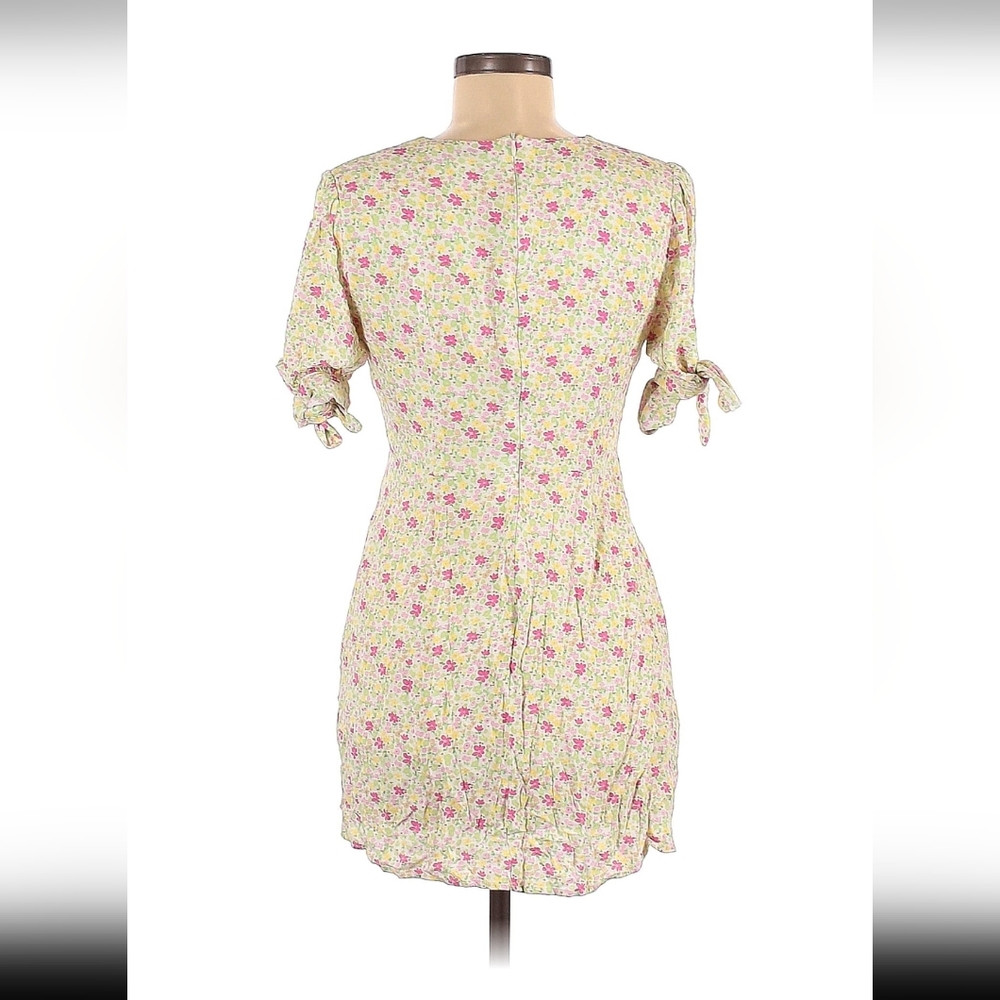 Charlie Holiday Dress 8 Floral Rayon Mini Sun Feminine Chic Coquette - Picture 5 of 16